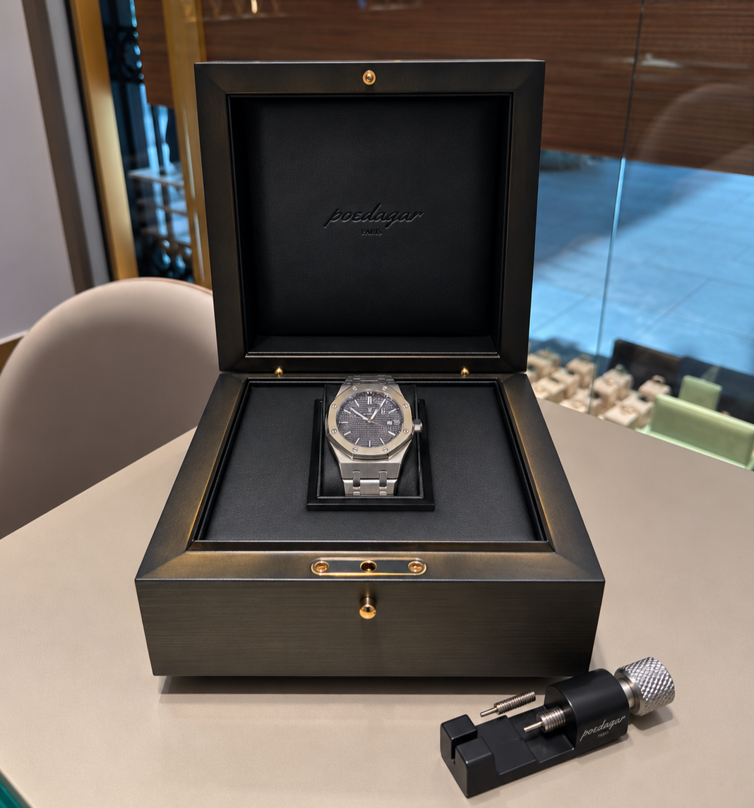 Delivered in a stylish case