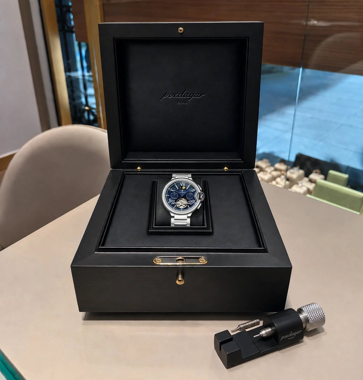Delivered in an elegant case